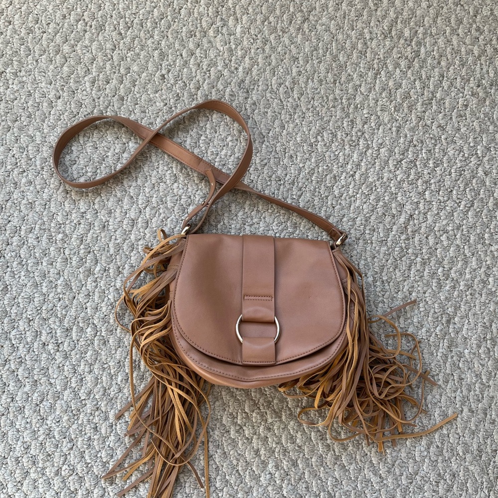 H&M fringe satchel